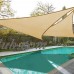 2x 11.5' Triangle Sun Shade Sail Patio Deck Beach Garden Yard Outdoor Canopy Cover UV Blocking (Desert Sand)   